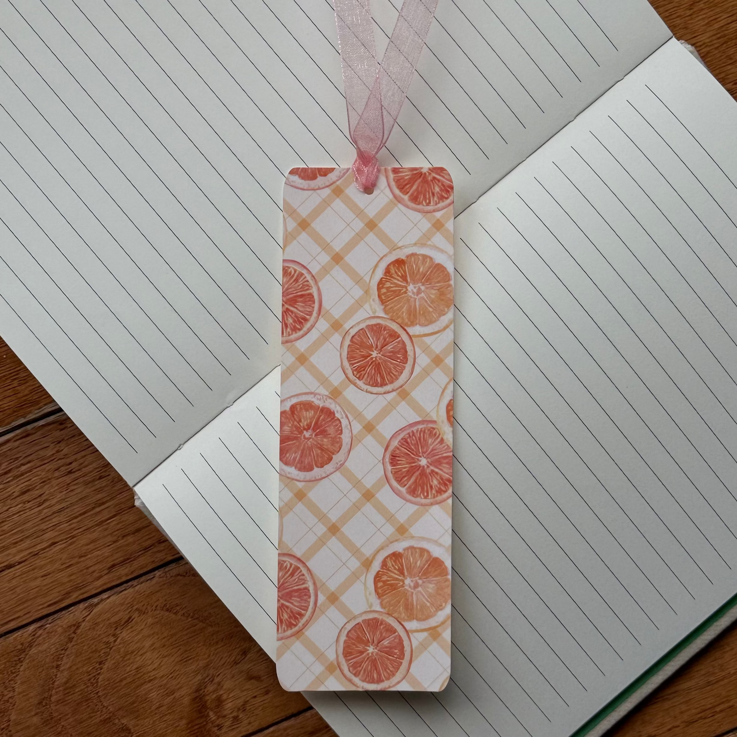 Gingham Grapefruits Bookmark