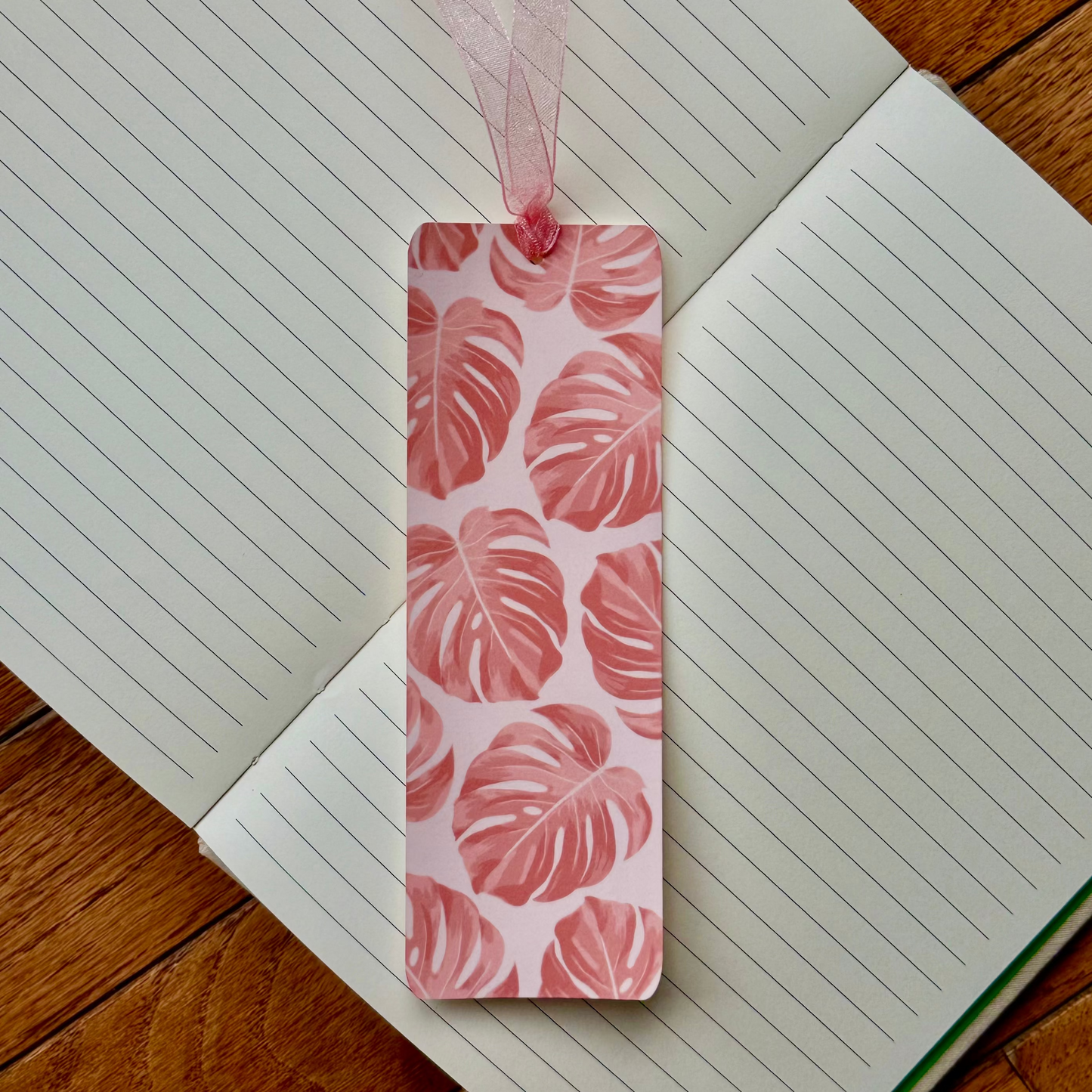 Pink Monstera Bookmark