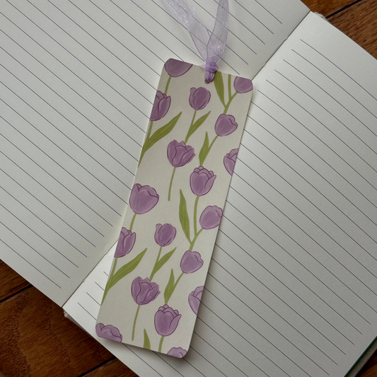 Purple Tulips Bookmark