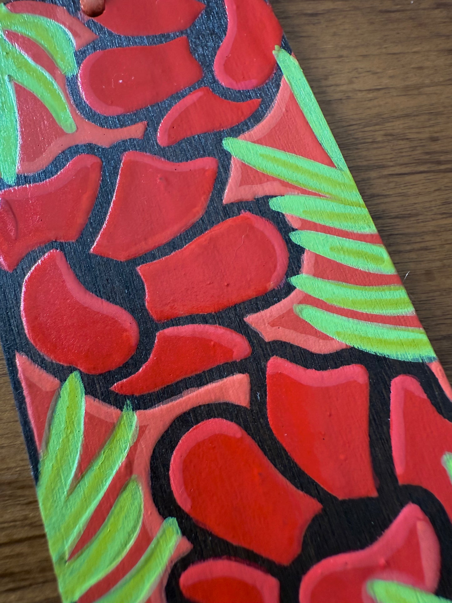 Red & Green botanical motifs