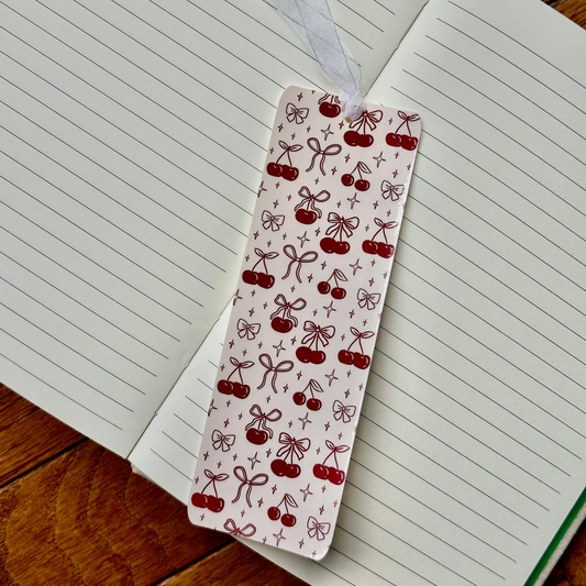 Cherries and Ribbons Bookmark